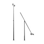 Уличное освещение без автовышки: возможности складных опор нового поколения